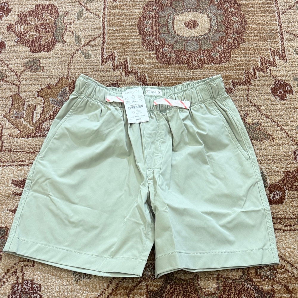 NWT Crewcuts factory Boys' tech drawstring dock short 8